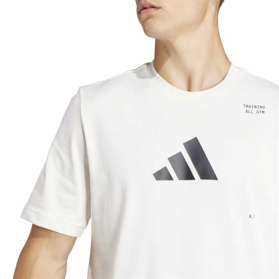 Adidas Мъжка Риза All-Gym Category Graphic T-Shirt Mens Бяла дъска Атлетика