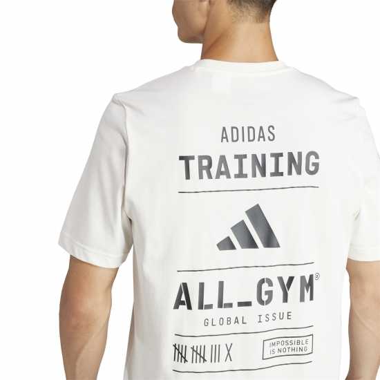 Adidas Мъжка Риза All-Gym Category Graphic T-Shirt Mens Бяла дъска Атлетика