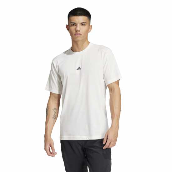 Adidas Мъжка Риза Yoga T-Shirt Mens Бяла дъска 