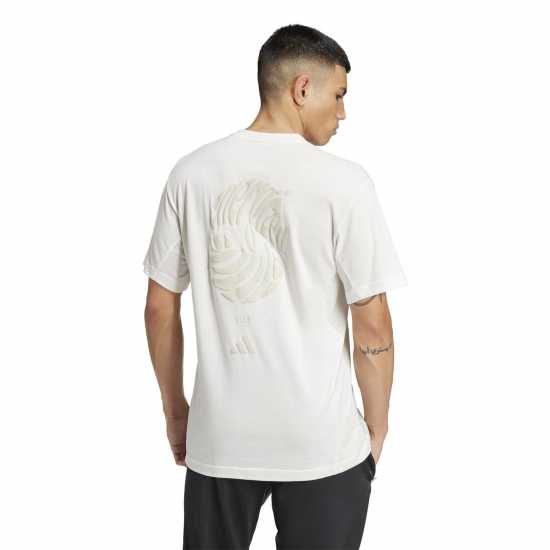 Adidas Мъжка Риза Yoga T-Shirt Mens Бяла дъска 