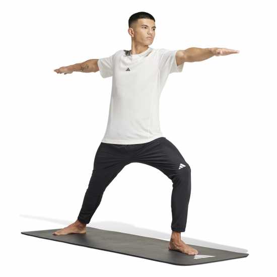 Adidas Мъжка Риза Yoga T-Shirt Mens Бяла дъска 