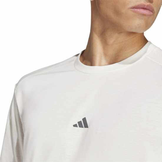 Adidas Мъжка Риза Yoga T-Shirt Mens Бяла дъска 