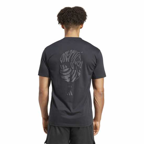 Adidas Мъжка Риза Yoga T-Shirt Mens Черно 