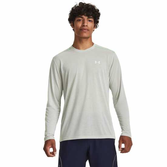 Under Armour Anywhere Longslve Sn99 Зелено Мъжки тениски с яка