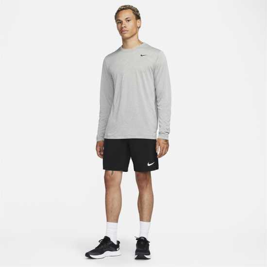 Nike Legend Ls Tee Sn00 Сиво/Сребро Мъжки потници