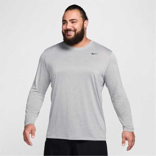 Nike Legend Ls Tee Sn00 Сиво/Сребро Мъжки потници