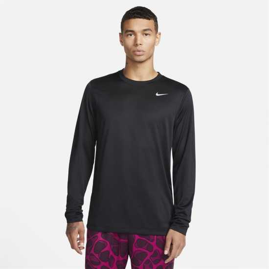 Nike Legend Ls Tee Sn00 Черно/сребро Атлетика