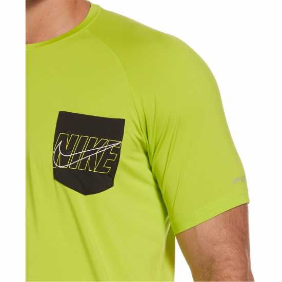 Nike Logo Ss Swm Tee Sn99 Атомно зелено Мъжко облекло за едри хора