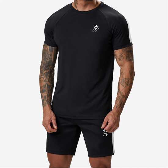 Gym King Core Plus Poly Tee Черно Мъжки тениски с яка