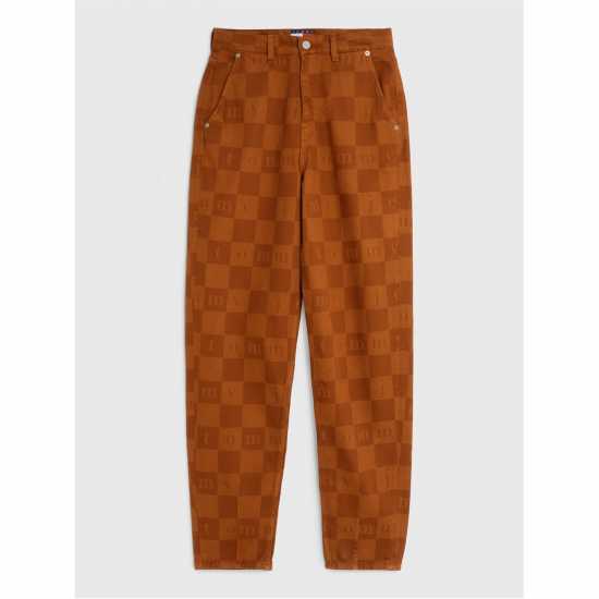 Tommy Jeans Tjcu Checkerboard Denim Pant  