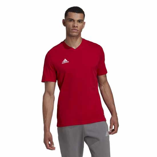 Adidas Мъжка Риза Ent22 T-Shirt Mens Червено Мъжки тениски с яка