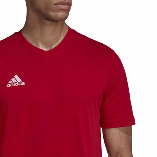 Adidas Мъжка Риза Ent22 T-Shirt Mens Червено Мъжки тениски с яка