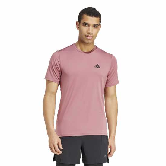 Adidas Мъжка Риза Train Essentials Stretch Training T-Shirt Mens Бордово/Черно Мъжки ризи