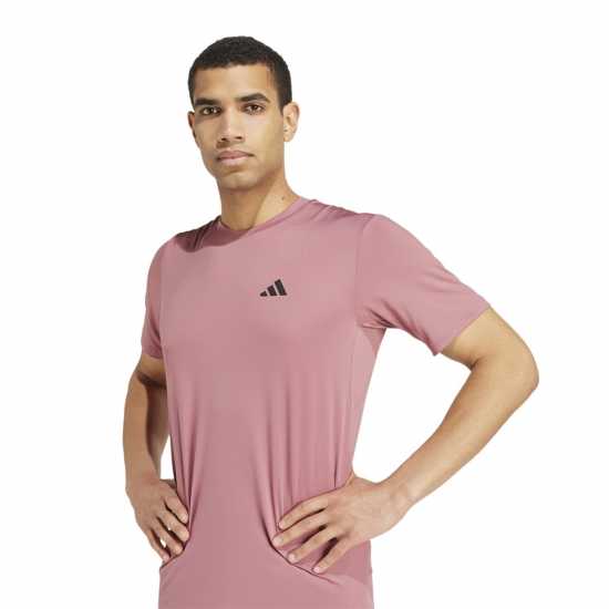 Adidas Мъжка Риза Train Essentials Stretch Training T-Shirt Mens Бордово/Черно Мъжки ризи