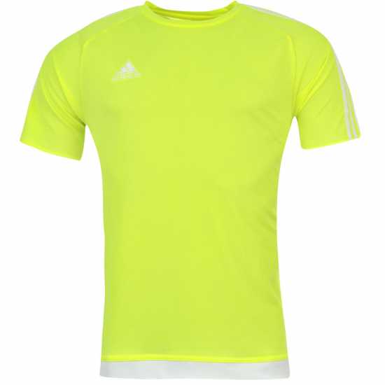 Adidas Мъжка Тениска Classic 3 Stripe Sereno T Shirt Mens Семспа Мъжки тениски с яка