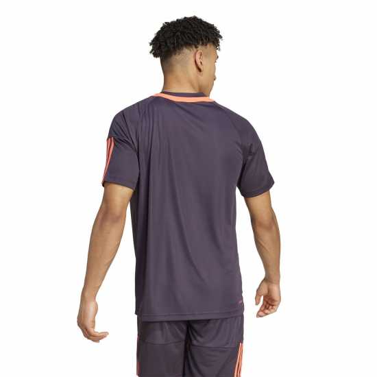 Adidas Мъжка Тениска Classic 3 Stripe Sereno T Shirt Mens Аурора Черно 