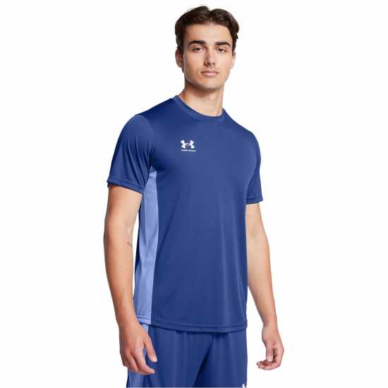 Under Armour Мъжка Спортна Тениска Challenger Training Top Mens Техническо синьо Мъжки тениски с яка