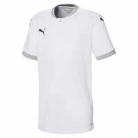 Puma Jersey Top Junior Бяло/Сиво Детски тениски и фланелки