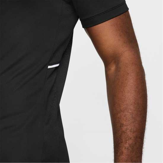 Nike Dri-FIT Academy Men's Short-Sleeve Soccer Top Черно Мъжки тениски с яка