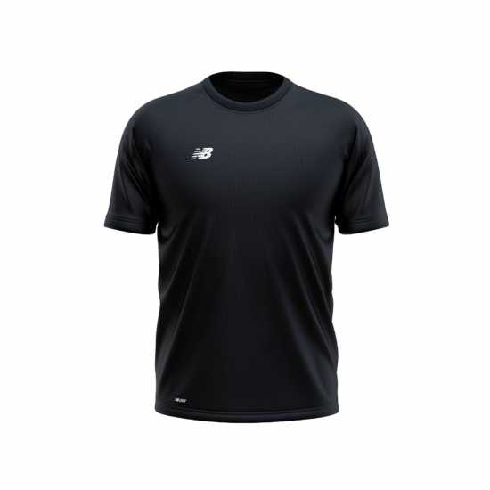 Мъжка Риза New Balance Sport Essentials Run T-Shirt Mens Черно Мъжки тениски с яка