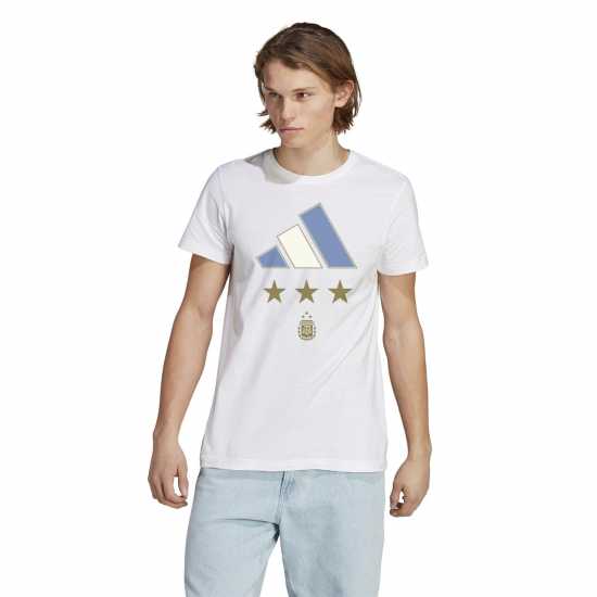 Adidas Argentina World Cup 2022 Winners T-Shirt Adults  Мъжки тениски с яка