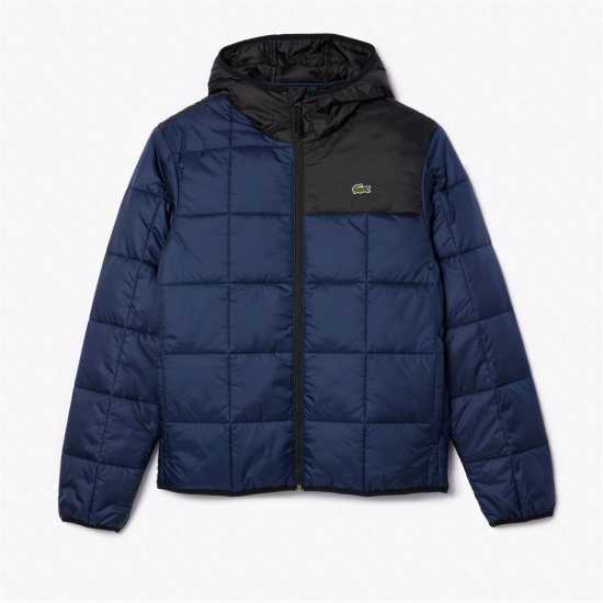 Lacoste Ватирано Яке Colour Block Padded Jacket Нави ДжБ1 