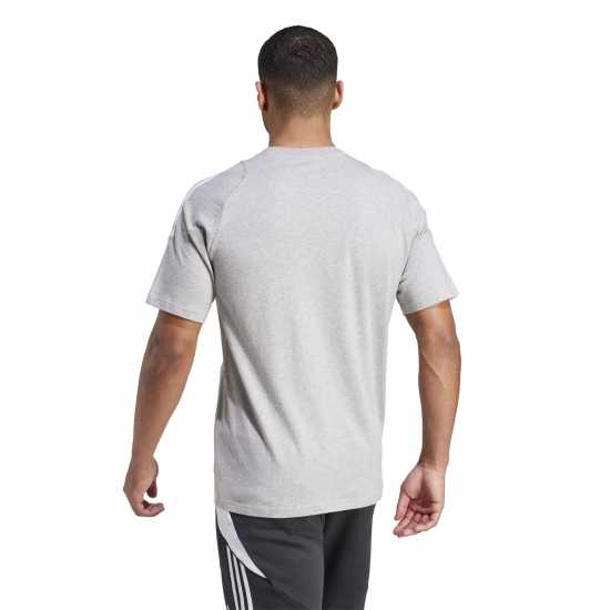 Adidas Мъжка Риза Tiro 24 Sweat T-Shirt Mens Сиво Хезър / Бяло Мъжки ризи