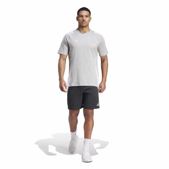 Adidas Мъжка Риза Tiro 24 Sweat T-Shirt Mens Сиво Хезър / Бяло Мъжки ризи