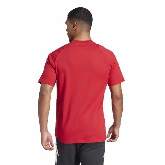 Adidas Мъжка Риза Tiro 24 Sweat T-Shirt Mens мощно червено 2/бяло Мъжки ризи