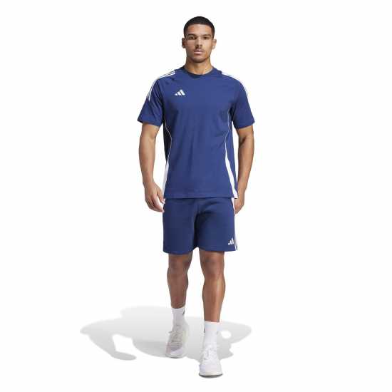 Adidas Мъжка Риза Tiro 24 Sweat T-Shirt Mens Отбор Нви/Бял Мъжки ризи