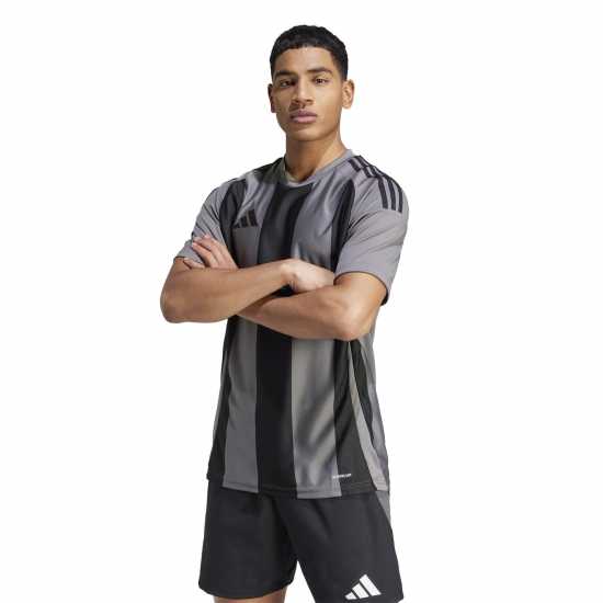 Adidas Striped 24 Jersey Отбор Сиво Четири Мъжки тениски с яка