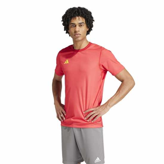 Adidas Reversible 24 Jersey силно червено 2/жълто Мъжки тениски с яка