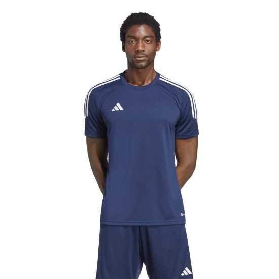 Adidas Tiro 23 Club Football Jersey Mens Тъмносиньо/Бяло Мъжки ризи