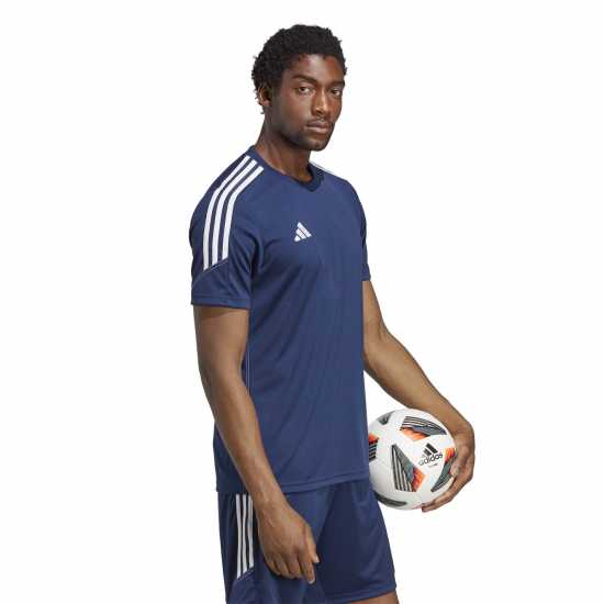 Adidas Tiro 23 Club Football Jersey Mens Тъмносиньо/Бяло Мъжки ризи