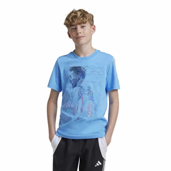 Adidas Messi Football Graphic T-Shirt Kids  Детски тениски и фланелки