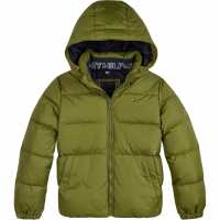 Tommy Hilfiger Пухено Яке Essential Down Jacket Поставете зелен MS2 