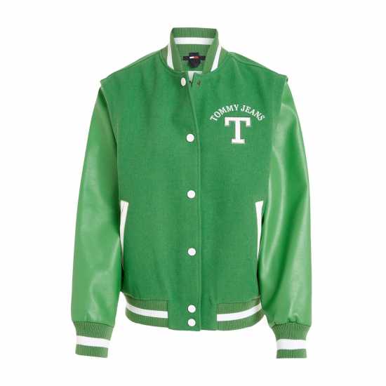 Tommy Jeans Tjw Zip Off Sleeve Letterman  