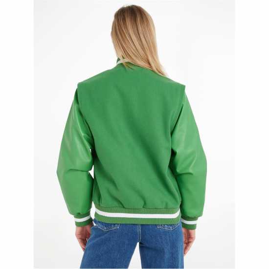 Tommy Jeans Tjw Zip Off Sleeve Letterman  