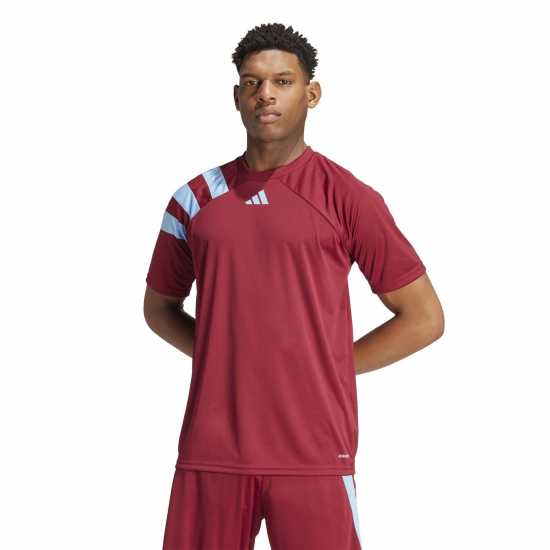 Adidas Мъжка Риза Fortore 23 Football Shirt Mens бордо 2/синьо 