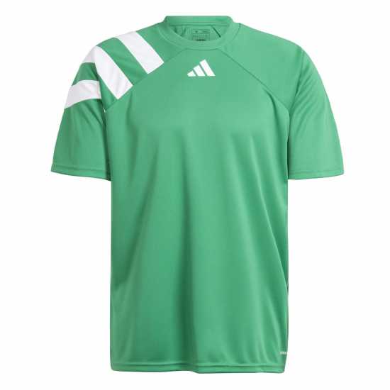 Adidas Мъжка Риза Fortore 23 Football Shirt Mens Зелено/Бяло 