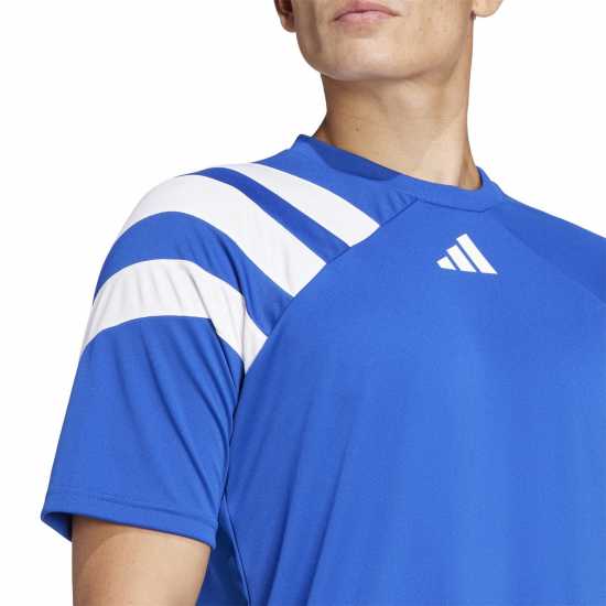 Adidas Мъжка Риза Fortore 23 Football Shirt Mens Синьо/Бяло 