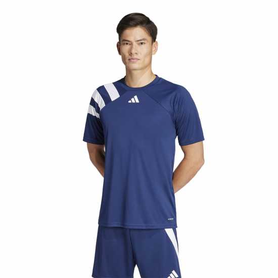 Adidas Мъжка Риза Fortore 23 Football Shirt Mens морско син 2/бял 