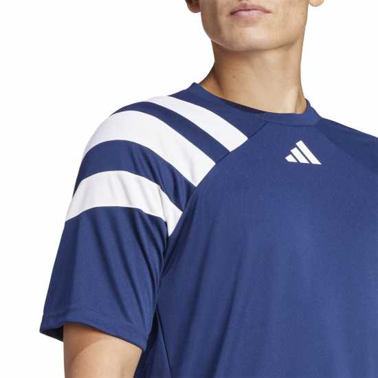 Adidas Мъжка Риза Fortore 23 Football Shirt Mens морско син 2/бял 