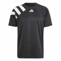 Adidas Мъжка Риза Fortore 23 Football Shirt Mens черно/бяло 