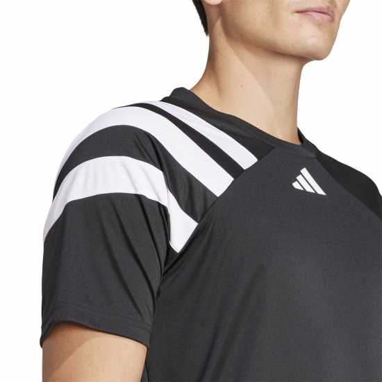 Adidas Мъжка Риза Fortore 23 Football Shirt Mens черно/бяло 