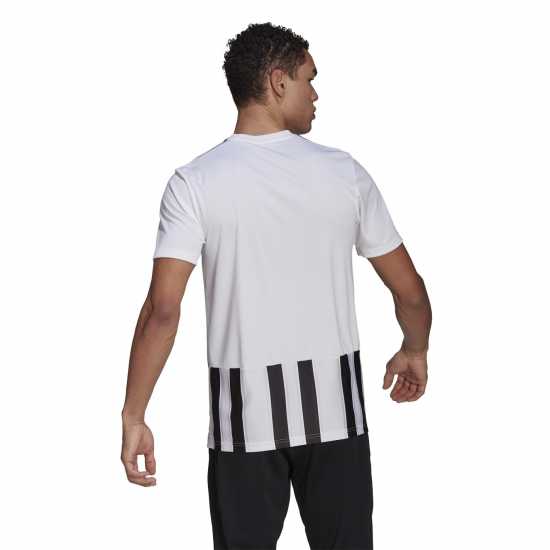 Adidas Striped 21 Jersey Mens T-Shirt Бяло/Черно Мъжки тениски с яка