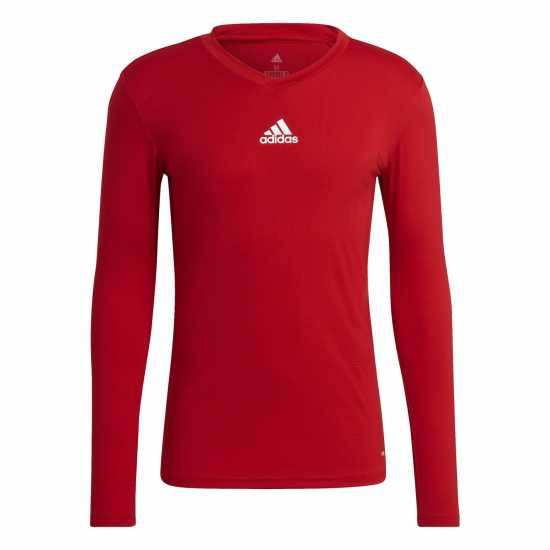 Adidas Team Base Tee Силно червено Мъжки тениски с яка