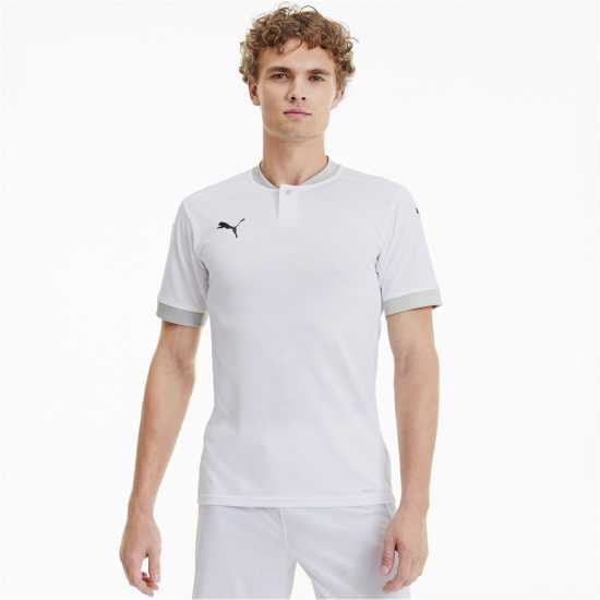 Puma Final Jersey Mens Бяло/Сиво Мъжки тениски с яка