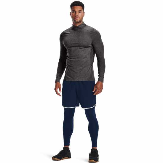 Under Armour Coldgear® Fitted Mock Mens Тъмно сиво Мъжко облекло за едри хора