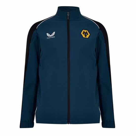 Castore Wolverhampton Wanderers Travel Jacket БЕНЗИН/ЧЕРНО Мъжки грейки